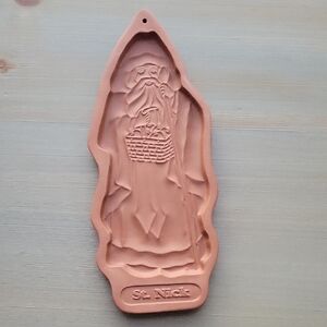 Longaberger Pottery St. Nick Christmas 1993 Cookie Mold